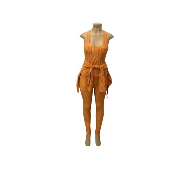 Massmode Waffle Zip Up 3 Piece Set - Picture 4 of 5